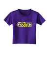 May The Fourth Be With You Toddler T-Shirt Dark-Toddler T-Shirt-TooLoud-Purple-2T-Davson Sales