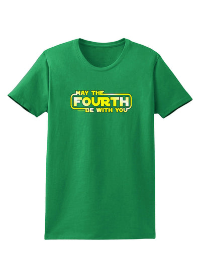 May The Fourth Be With You Womens Dark T-Shirt-TooLoud-Kelly-Green-X-Small-Davson Sales