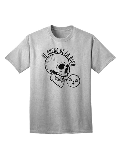 Me Muero De La Risa Skull Adult T-Shirt - A Must-Have for Comedy Enthusiasts-Mens T-shirts-TooLoud-AshGray-Small-Davson Sales