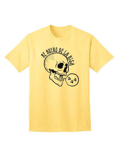 Me Muero De La Risa Skull Adult T-Shirt - A Must-Have for Comedy Enthusiasts-Mens T-shirts-TooLoud-Yellow-Small-Davson Sales