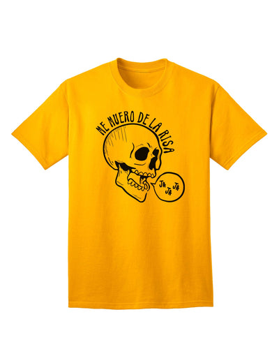 Me Muero De La Risa Skull Adult T-Shirt - A Must-Have for Comedy Enthusiasts-Mens T-shirts-TooLoud-Gold-Small-Davson Sales