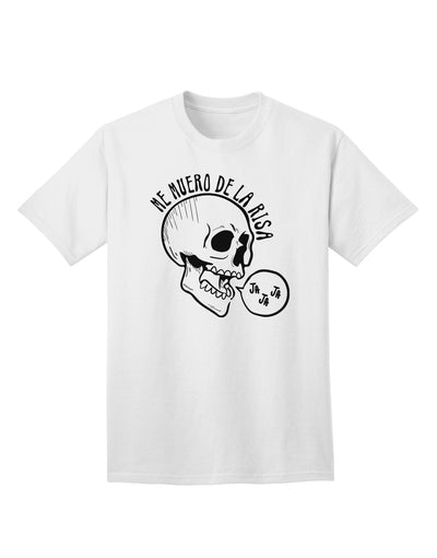 Me Muero De La Risa Skull Adult T-Shirt - A Must-Have for Comedy Enthusiasts-Mens T-shirts-TooLoud-White-Small-Davson Sales