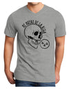 Me Muero De La Risa Skull Adult V-Neck T-shirt-Mens V-Neck T-Shirt-TooLoud-HeatherGray-Small-Davson Sales