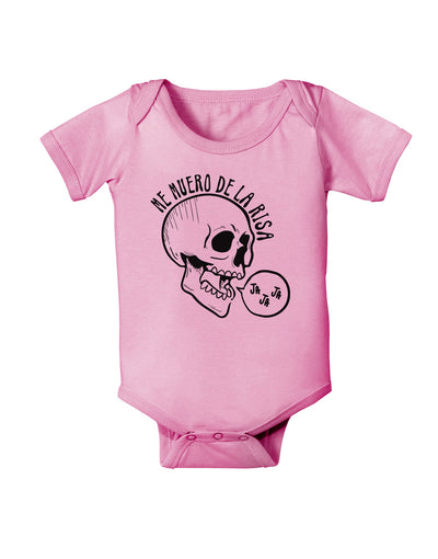 Me Muero De La Risa Skull Baby Romper Bodysuit-Baby Romper-TooLoud-Pink-06-Months-Davson Sales