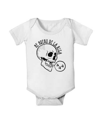 Me Muero De La Risa Skull Baby Romper Bodysuit-Baby Romper-TooLoud-White-06-Months-Davson Sales