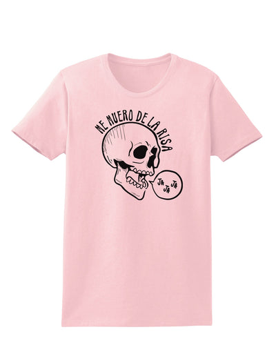 Me Muero De La Risa Skull Womens T-Shirt-Womens T-Shirt-TooLoud-PalePink-X-Small-Davson Sales