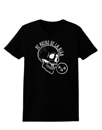 Me Muero De La Risa Skull Womens T-Shirt-Womens T-Shirt-TooLoud-Black-X-Small-Davson Sales