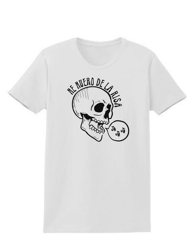 Me Muero De La Risa Skull Womens T-Shirt-Womens T-Shirt-TooLoud-White-X-Small-Davson Sales
