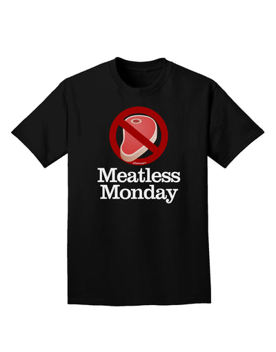 Meatless Monday Adult Dark T-Shirt by TooLoud-Mens T-Shirt-TooLoud-Black-Small-Davson Sales