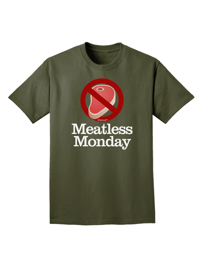 Meatless Monday Adult Dark T-Shirt by TooLoud-Mens T-Shirt-TooLoud-Military-Green-Small-Davson Sales