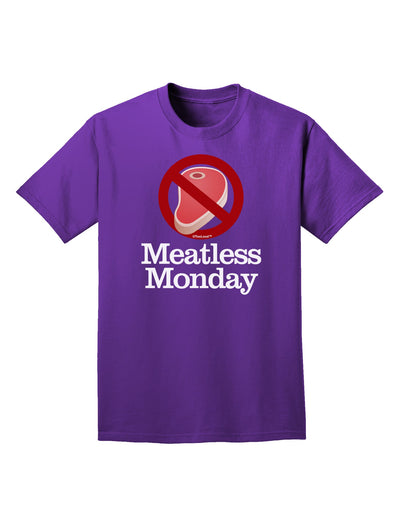 Meatless Monday Adult Dark T-Shirt by TooLoud-Mens T-Shirt-TooLoud-Purple-Small-Davson Sales