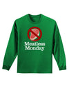 Meatless Monday Adult Long Sleeve Dark T-Shirt by TooLoud-TooLoud-Kelly-Green-Small-Davson Sales