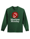 Meatless Monday Adult Long Sleeve Dark T-Shirt by TooLoud-TooLoud-Dark-Green-Small-Davson Sales