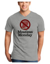 Meatless Monday Adult V-Neck T-shirt by TooLoud-Mens V-Neck T-Shirt-TooLoud-HeatherGray-Small-Davson Sales