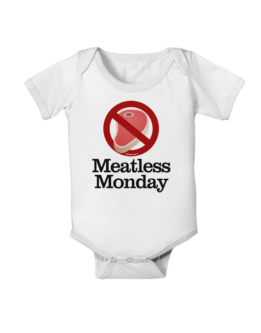 Meatless Monday Baby Romper Bodysuit by TooLoud-Baby Romper-TooLoud-White-06-Months-Davson Sales