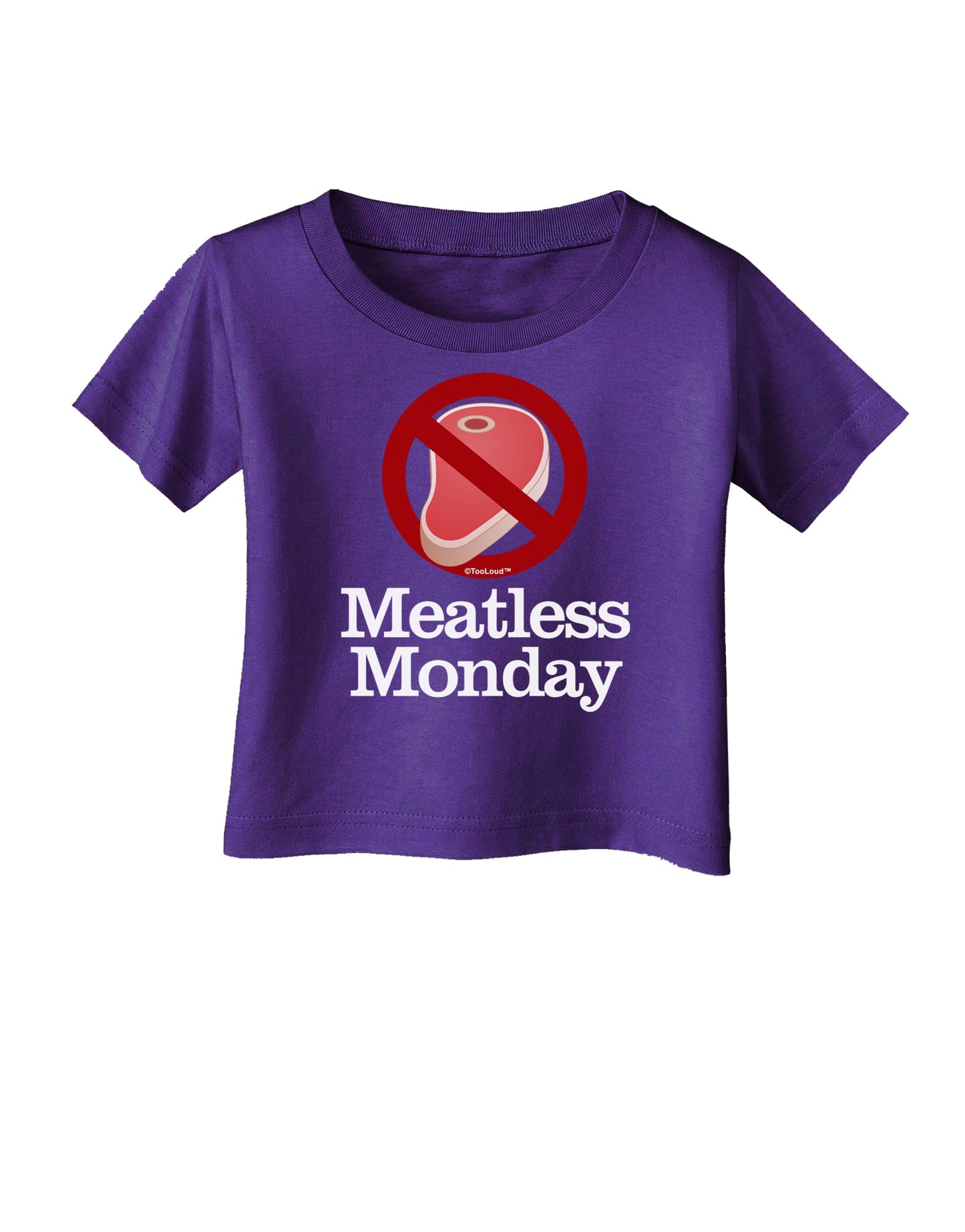 Meatless Monday Infant T-Shirt Dark by TooLoud-Infant T-Shirt-TooLoud-Purple-06-Months-Davson Sales