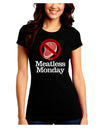 Meatless Monday Juniors Crew Dark T-Shirt by TooLoud-T-Shirts Juniors Tops-TooLoud-Black-Juniors Fitted Small-Davson Sales