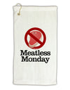 Meatless Monday Micro Terry Gromet Golf Towel 16 x 25 inch by TooLoud-Golf Towel-TooLoud-White-Davson Sales