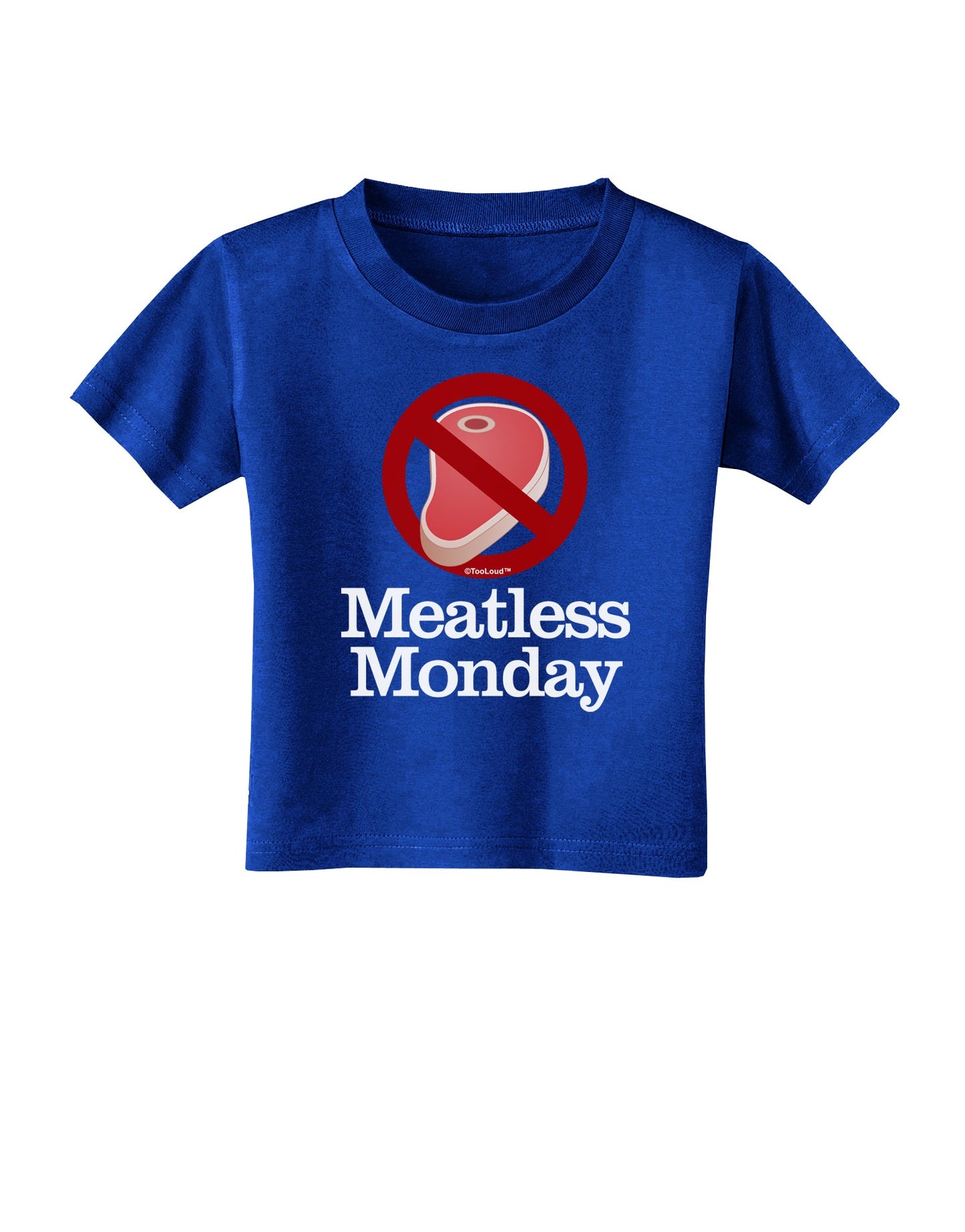Meatless Monday Toddler T-Shirt Dark by TooLoud-Toddler T-Shirt-TooLoud-Royal-Blue-2T-Davson Sales
