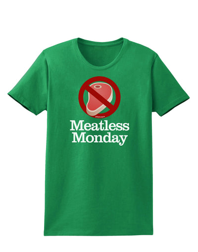 Meatless Monday Womens Dark T-Shirt by TooLoud-Womens T-Shirt-TooLoud-Kelly-Green-X-Small-Davson Sales