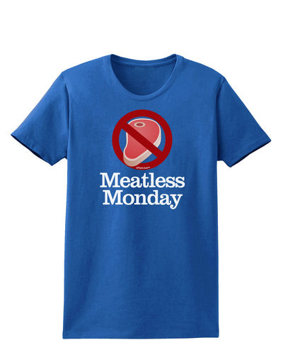 Meatless Monday Womens Dark T-Shirt by TooLoud-Womens T-Shirt-TooLoud-Royal-Blue-X-Small-Davson Sales