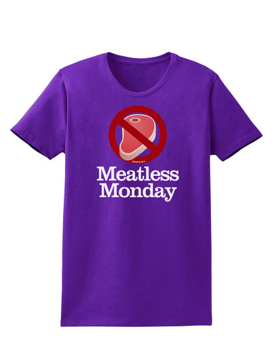 Meatless Monday Womens Dark T-Shirt by TooLoud-Womens T-Shirt-TooLoud-Purple-X-Small-Davson Sales