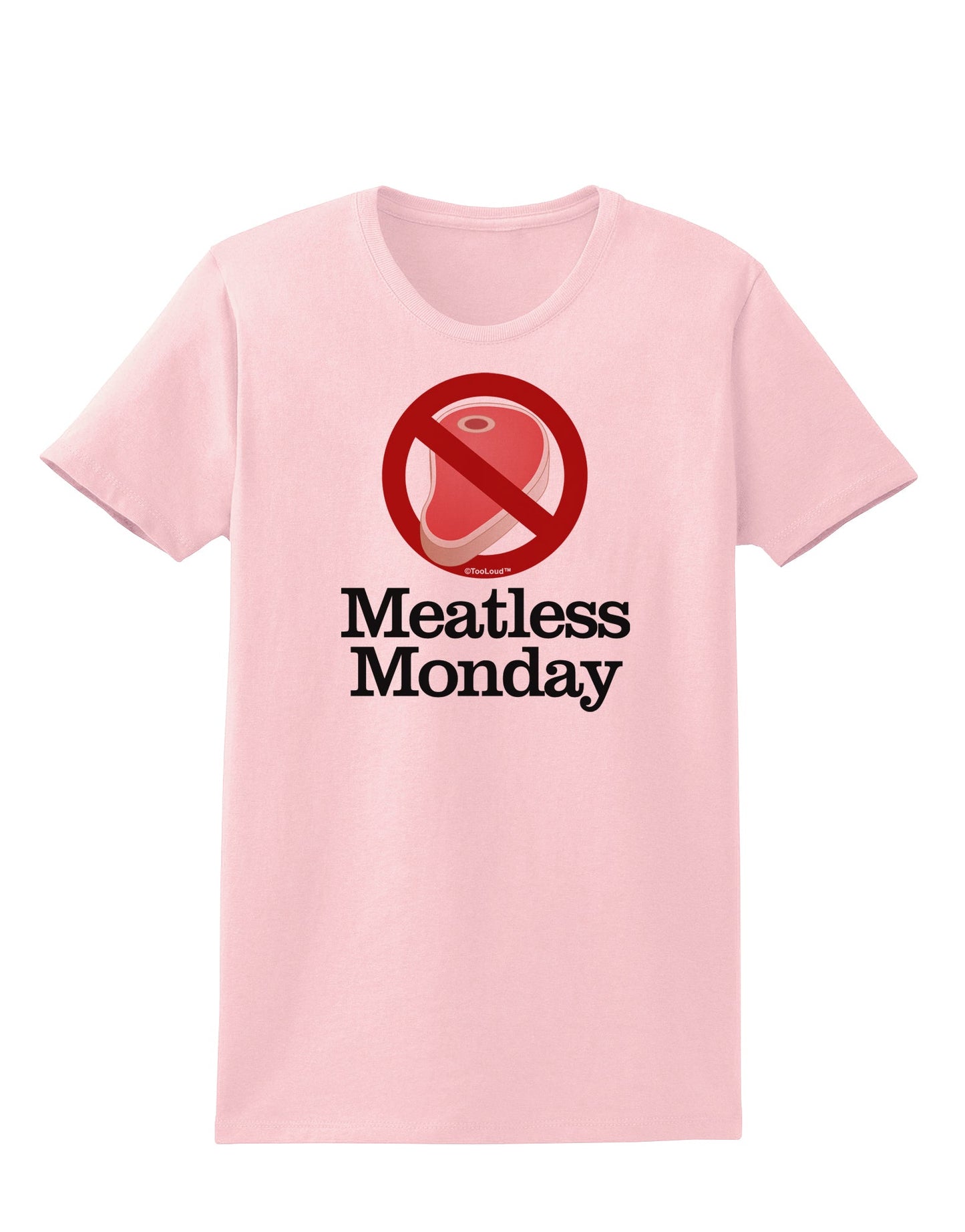 Meatless Monday Womens T-Shirt by TooLoud-Womens T-Shirt-TooLoud-PalePink-X-Small-Davson Sales