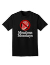 Meatless Mondays Adult Dark T-Shirt by TooLoud-Mens T-Shirt-TooLoud-Black-Small-Davson Sales