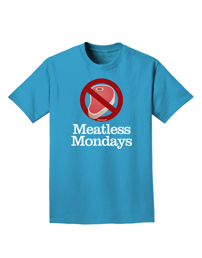 Meatless Mondays Adult Dark T-Shirt by TooLoud-Mens T-Shirt-TooLoud-Turquoise-Small-Davson Sales