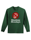 Meatless Mondays Adult Long Sleeve Dark T-Shirt by TooLoud-TooLoud-Dark-Green-Small-Davson Sales