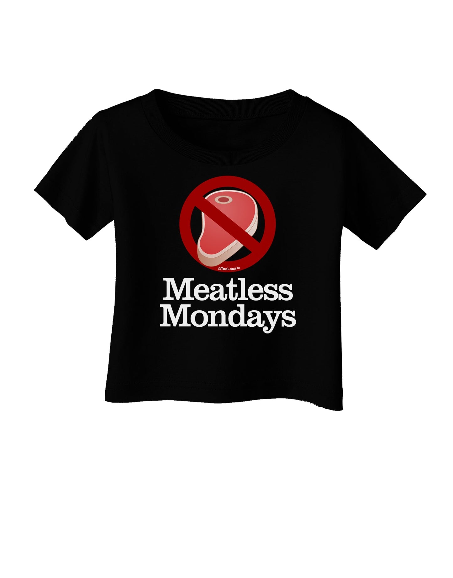 Meatless Mondays Infant T-Shirt Dark by TooLoud-Infant T-Shirt-TooLoud-Black-06-Months-Davson Sales