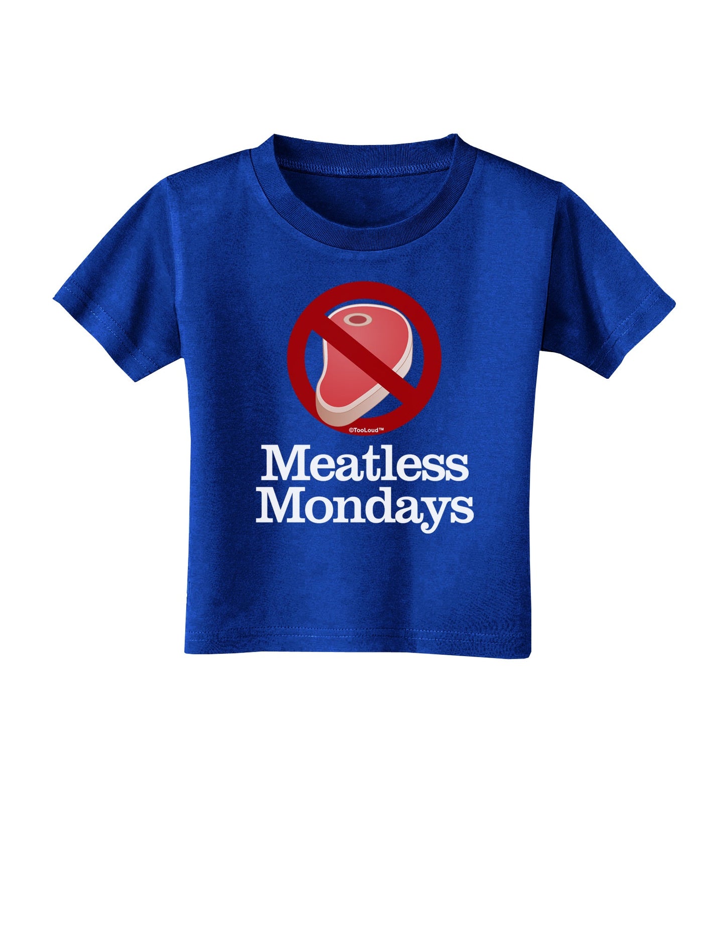 Meatless Mondays Toddler T-Shirt Dark by TooLoud-Toddler T-Shirt-TooLoud-Royal-Blue-2T-Davson Sales