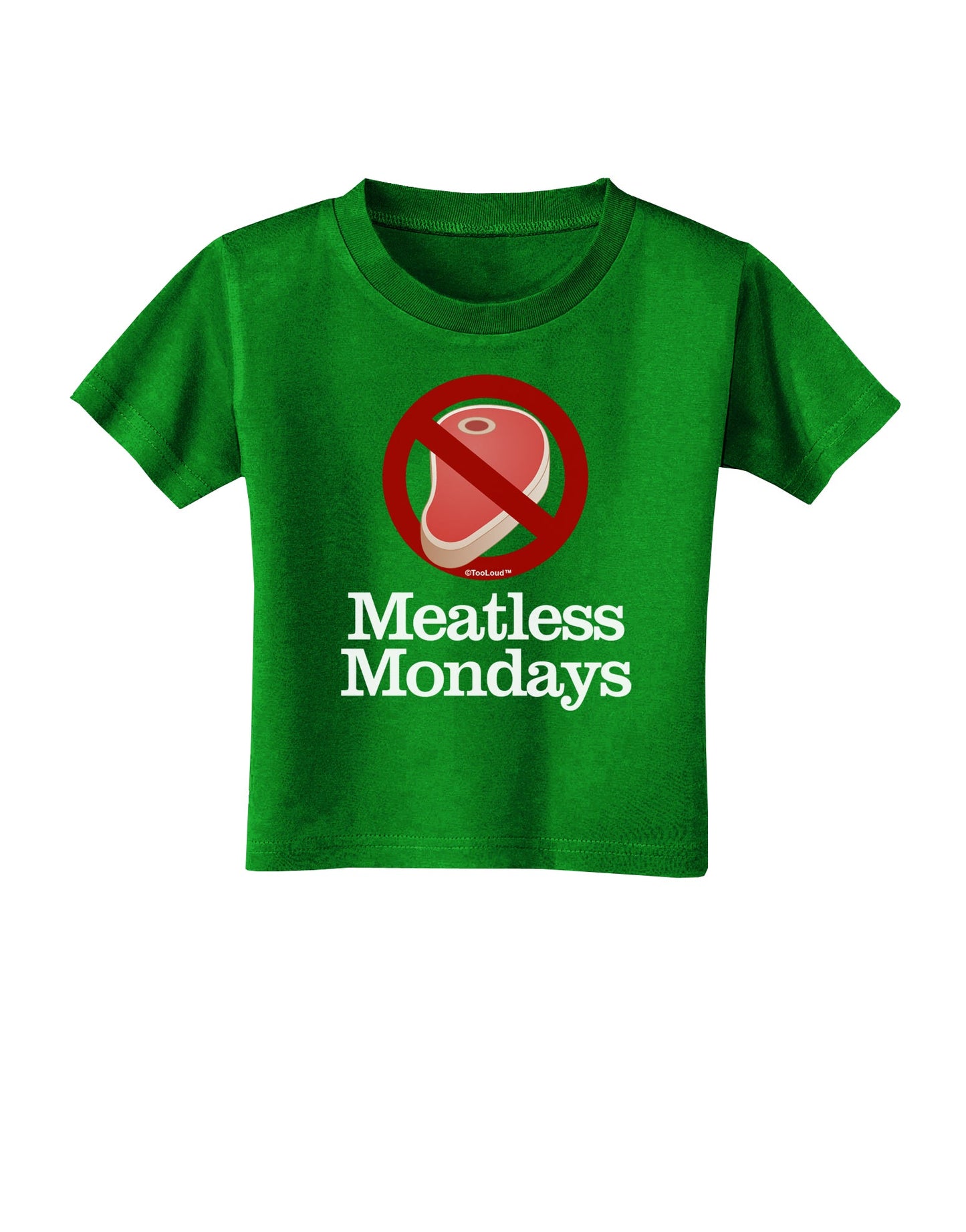 Meatless Mondays Toddler T-Shirt Dark by TooLoud-Toddler T-Shirt-TooLoud-Clover-Green-2T-Davson Sales