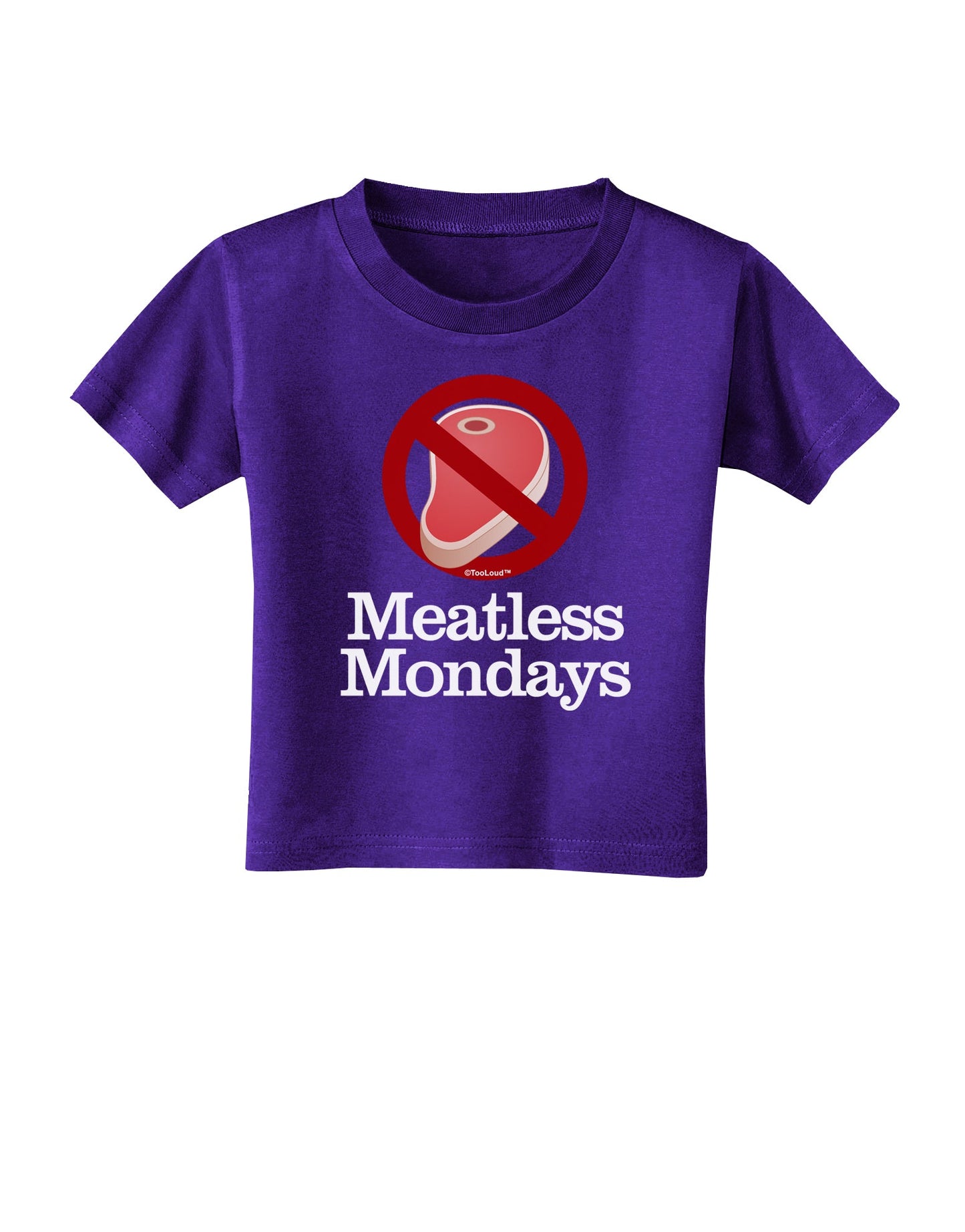 Meatless Mondays Toddler T-Shirt Dark by TooLoud-Toddler T-Shirt-TooLoud-Purple-2T-Davson Sales