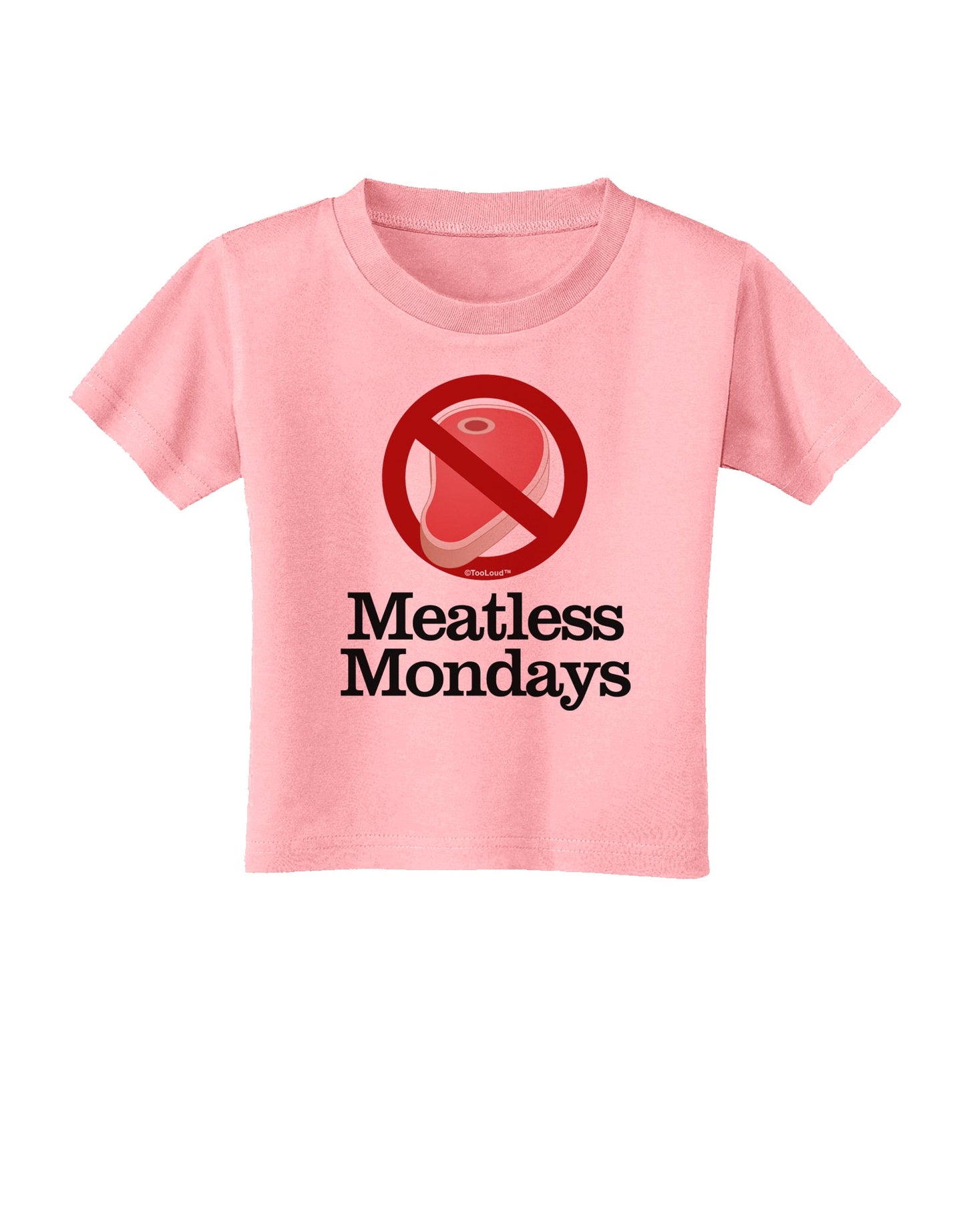 Meatless Mondays Toddler T-Shirt by TooLoud-Toddler T-Shirt-TooLoud-Candy-Pink-2T-Davson Sales