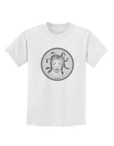 Medusa Head Coin - Greek Mythology Childrens T-Shirt by TooLoud-Childrens T-Shirt-TooLoud-White-X-Small-Davson Sales