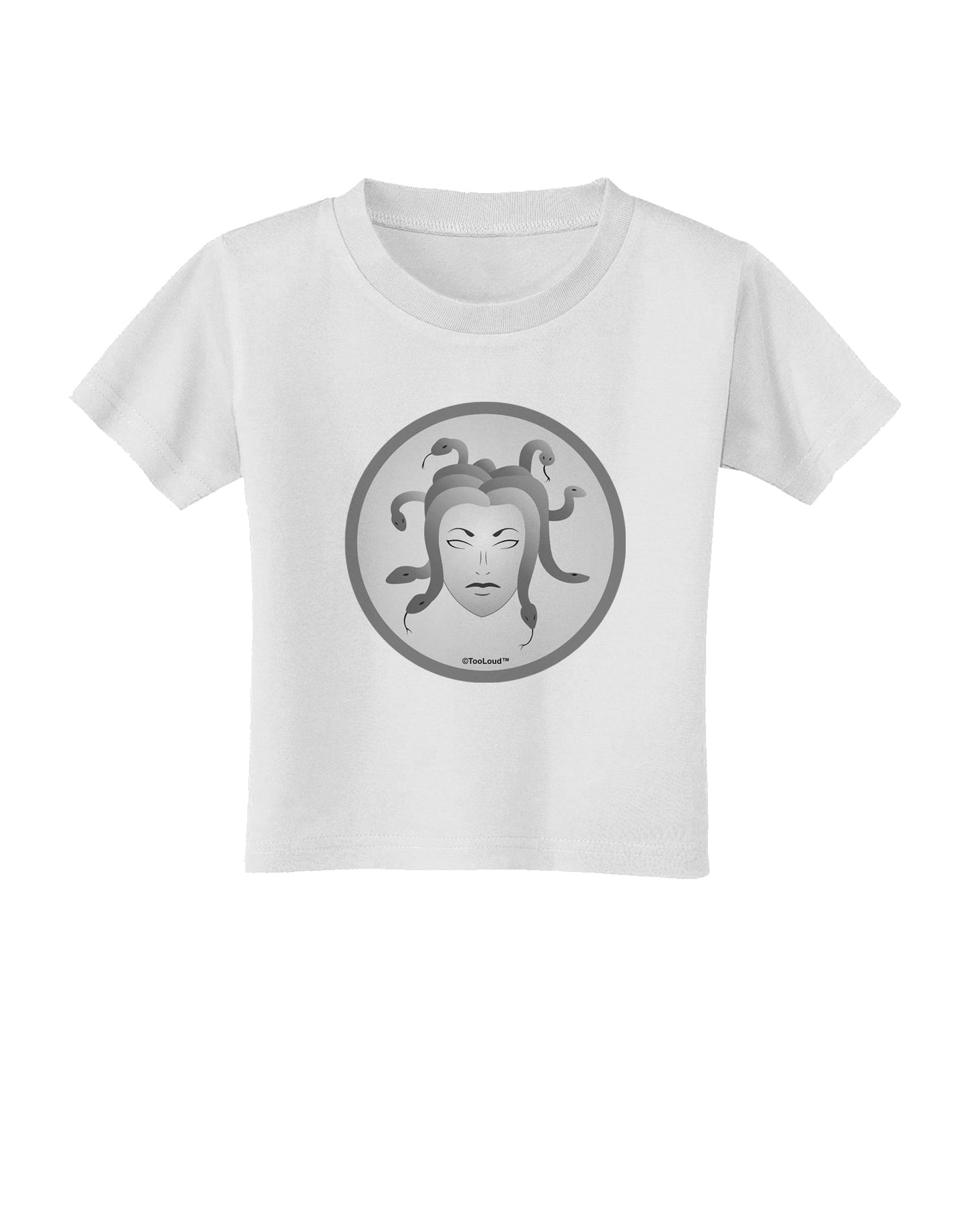 Medusa Head Coin - Greek Mythology Toddler T-Shirt by TooLoud-Toddler T-Shirt-TooLoud-White-2T-Davson Sales