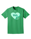 Meh Candy Heart Green - Valentines Day Adult Dark T-Shirt by TooLoud-Mens T-Shirt-TooLoud-Kelly-Green-Small-Davson Sales