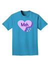 Meh Candy Heart Purple - Valentines Day Adult Dark T-Shirt by TooLoud-Mens T-Shirt-TooLoud-Turquoise-Small-Davson Sales