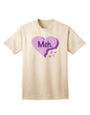 Meh Candy Heart Purple - Valentine's Day Adult T-Shirt by TooLoud: A Captivating Addition to Your Valentine's Day Wardrobe-Mens T-shirts-TooLoud-Natural-Small-Davson Sales