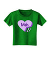 Meh Candy Heart Purple - Valentines Day Toddler T-Shirt Dark by TooLoud-Toddler T-Shirt-TooLoud-Royal-Blue-2T-Davson Sales