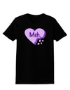 Meh Candy Heart Purple - Valentines Day Womens Dark T-Shirt by TooLoud-Womens T-Shirt-TooLoud-Black-X-Small-Davson Sales