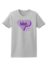 Meh Candy Heart Purple - Valentines Day Womens T-Shirt by TooLoud-Womens T-Shirt-TooLoud-AshGray-X-Small-Davson Sales