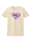 Meh Candy Heart Purple - Valentines Day Womens T-Shirt by TooLoud-Womens T-Shirt-TooLoud-Natural-X-Small-Davson Sales