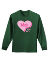 Meh Candy Heart - Valentines Day Adult Long Sleeve Dark T-Shirt by TooLoud-TooLoud-Dark-Green-Small-Davson Sales