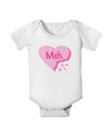 Meh Candy Heart - Valentines Day Baby Romper Bodysuit by TooLoud-Baby Romper-TooLoud-White-06-Months-Davson Sales