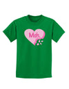 Meh Candy Heart - Valentines Day Childrens Dark T-Shirt by TooLoud-Childrens T-Shirt-TooLoud-Kelly-Green-X-Small-Davson Sales
