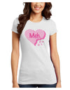 Meh Candy Heart - Valentines Day Juniors T-Shirt by TooLoud-Womens Juniors T-Shirt-TooLoud-White-Juniors Fitted X-Small-Davson Sales