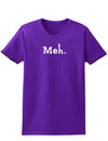 Meh Womens Dark T-Shirt-TooLoud-Purple-X-Small-Davson Sales