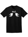 Meh with Hands Adult Dark T-Shirt-Mens T-Shirt-TooLoud-Black-Small-Davson Sales